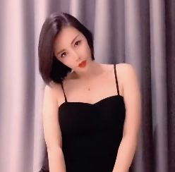 快手网红<库里丝>吊带蕾丝裙特辑