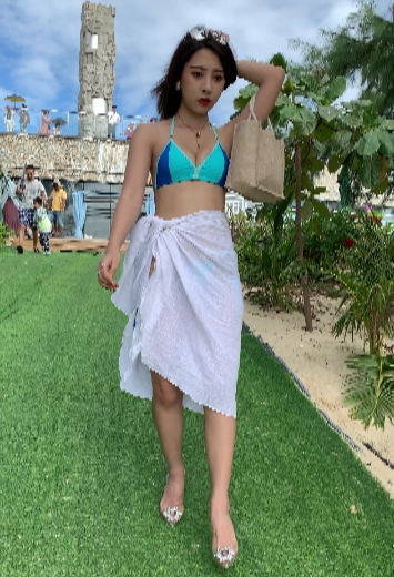 蓝色比基尼美女视频，10V8.9G百度云