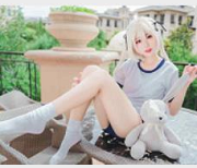 推特妹子清凉一夏猫君君MaoJun贞德合集75V7.5G，玉腿cos穿搭